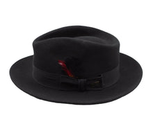 Load image into Gallery viewer, Dobbs Black Wool Fedora