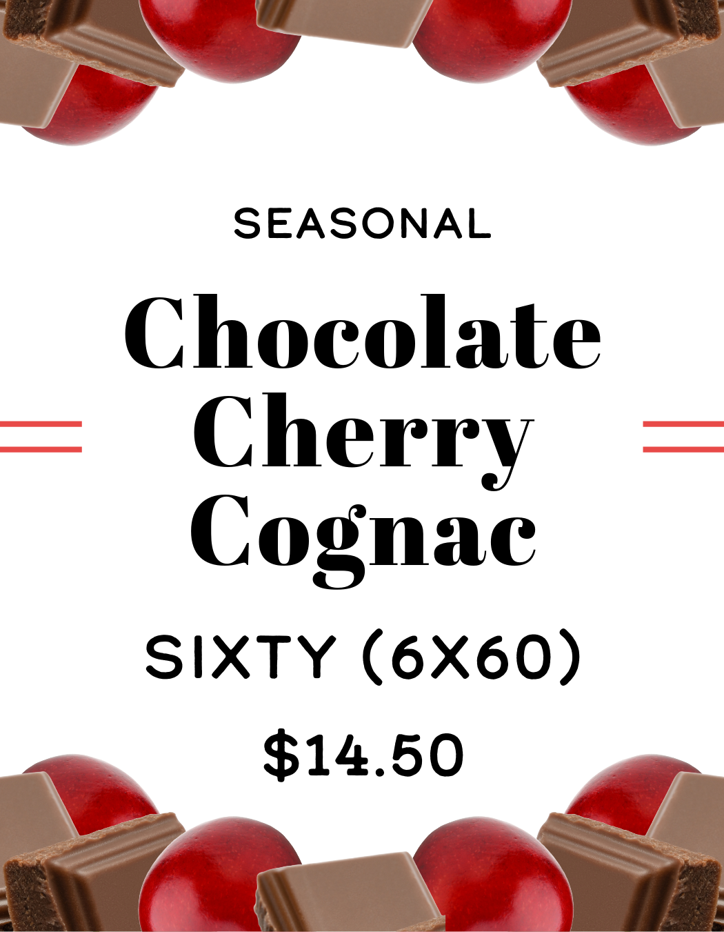 Seasonal: Chocolate Cherry Cognac Infused Cigar