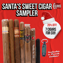 Load image into Gallery viewer, Santa&#39;s Sweet Cigar Sampler: 7 for $55 + Free Punch Cutter
