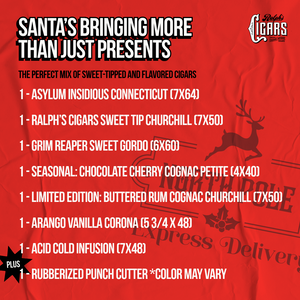 Santa's Sweet Cigar Sampler: 7 for $55 + Free Punch Cutter