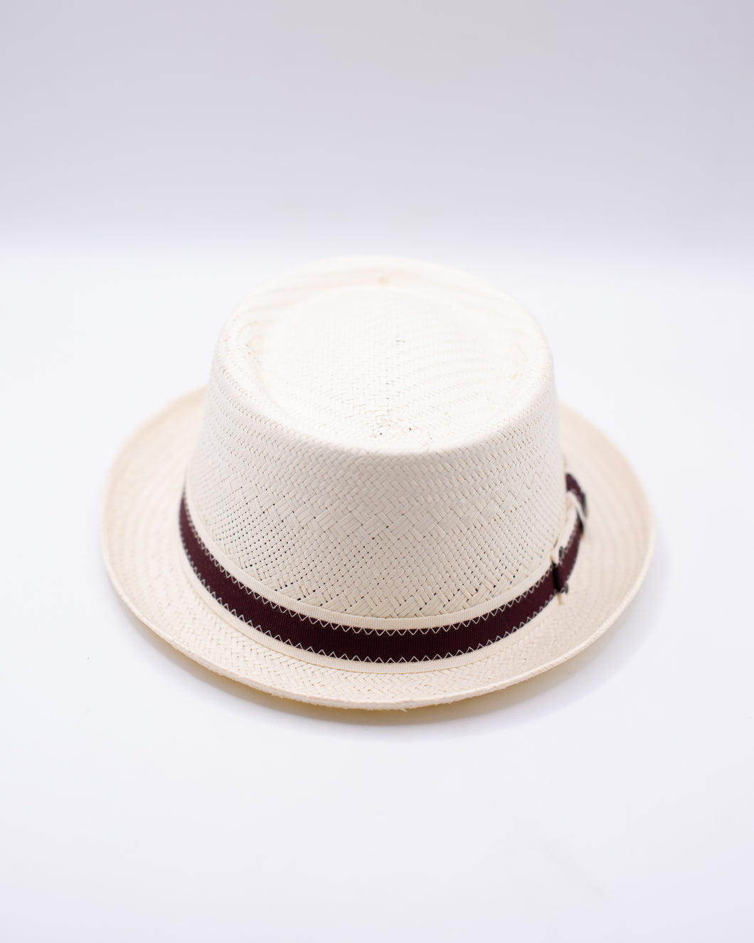 Scala Fancy Weave Toyo Pork Pie Hat