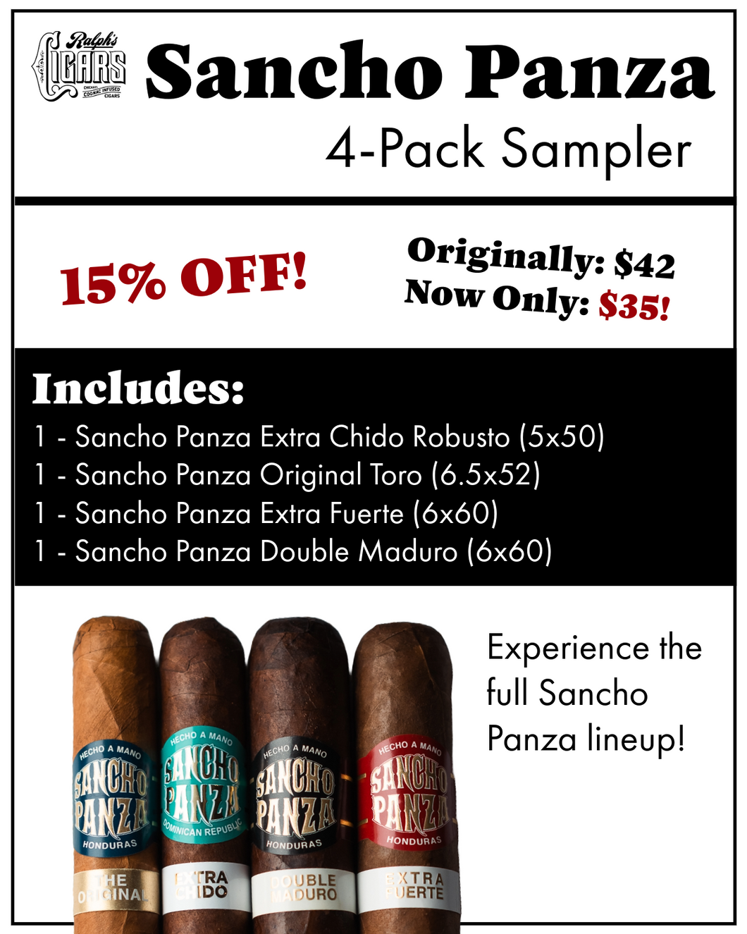 Sancho Panza 4-Pack Sampler