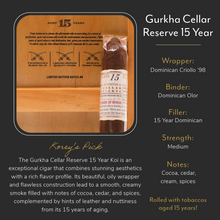 Load image into Gallery viewer, Gurkha Cellar Reserve 15 Year Koi
