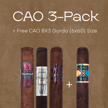 Load image into Gallery viewer, CAO 3-Pack Sampler + Free CAO BX3
