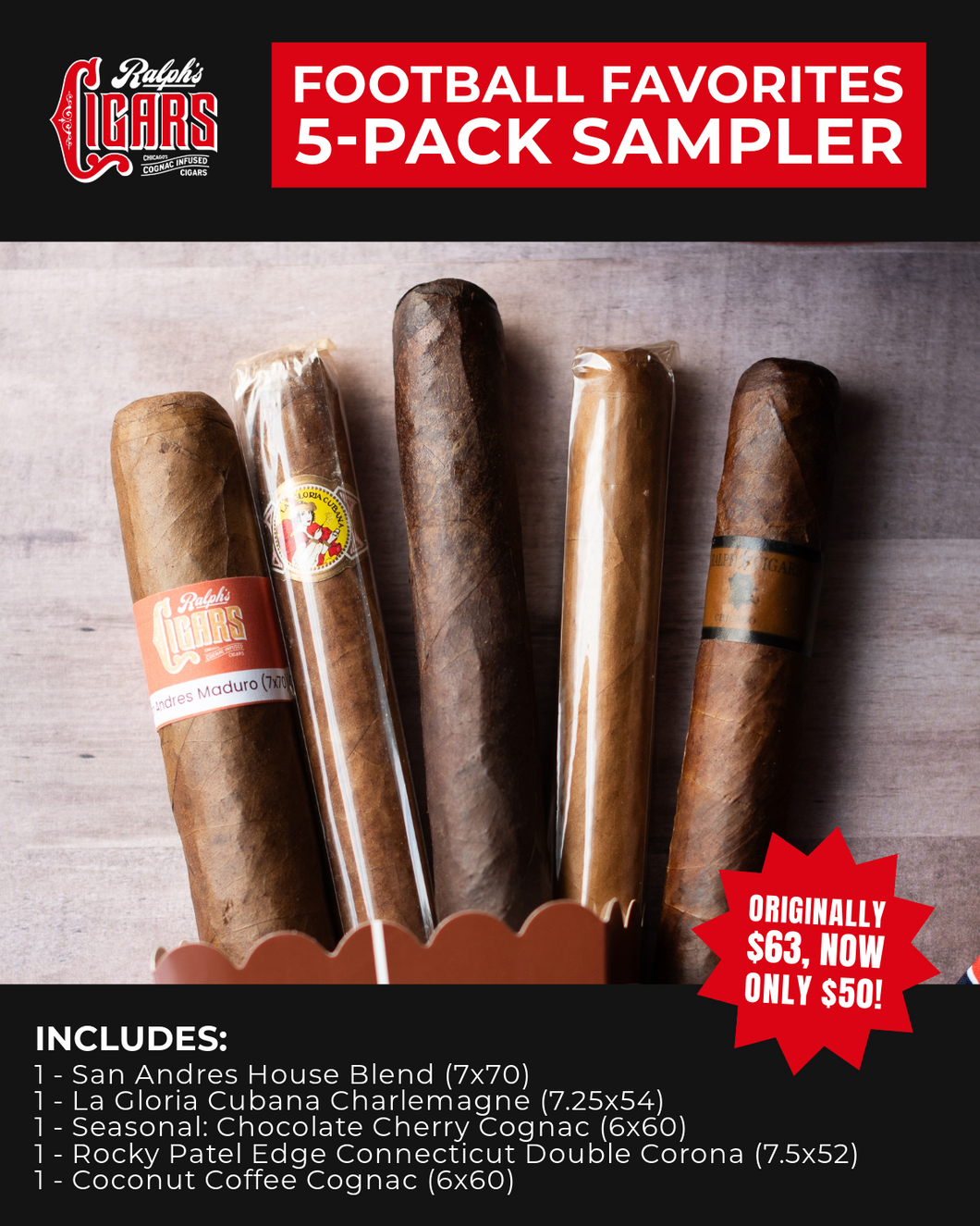 Football Favorites 5-Pack Sampler