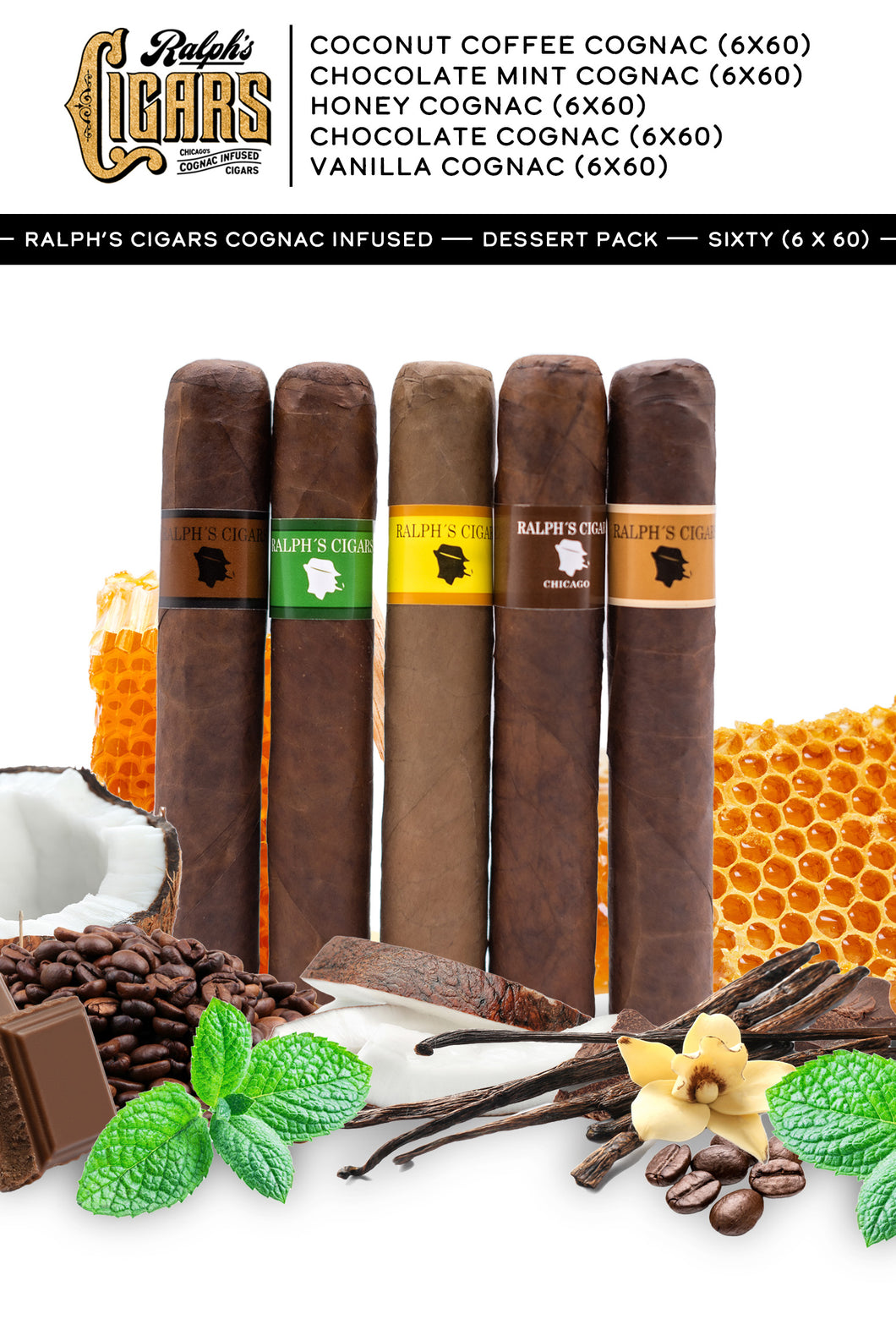 Ralph's Cigars Cognac Infused: Dessert Pack